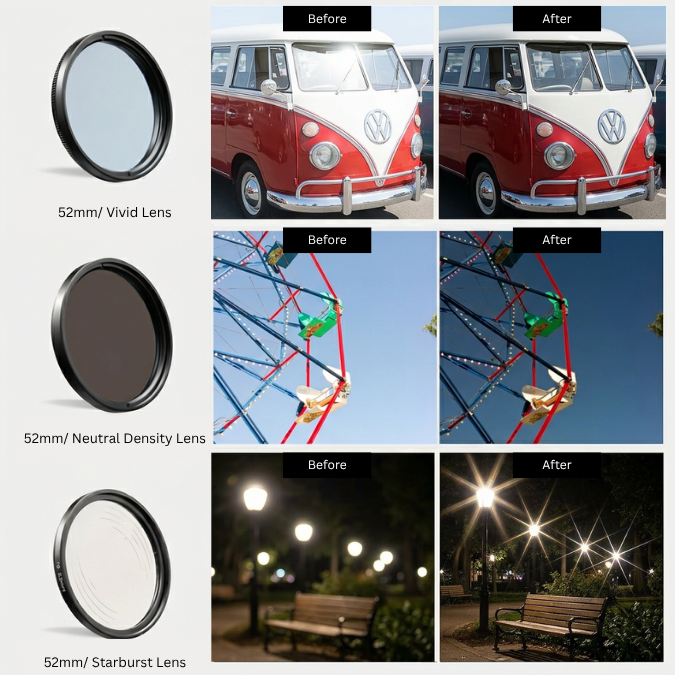 CHUZHAO™ 7-in-1 Optical Lens Kit (52mm)
